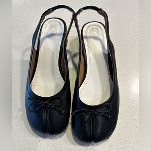 sling back black tabi